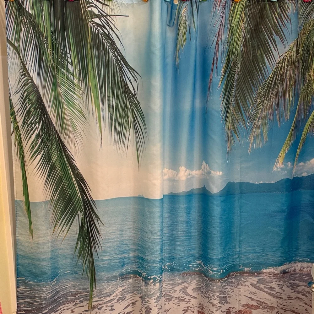 Tropical Beach Shower Curtain